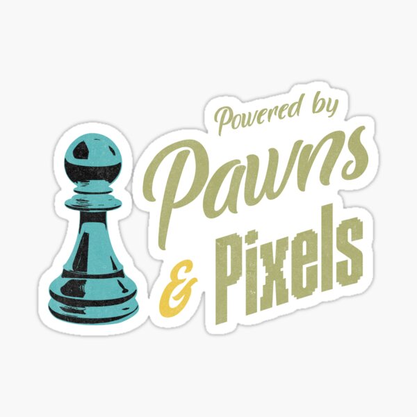 Item preview, Powered by Pawns and Pixels designed and sold by CaseysTeeParty.
