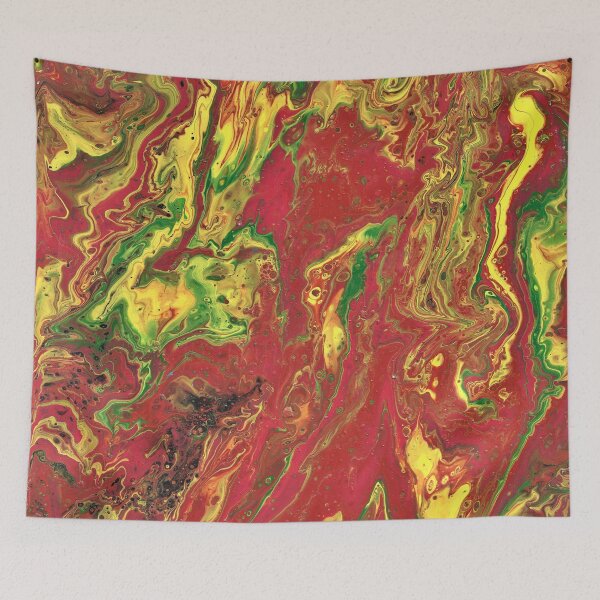 Item preview, Keep A Knockin 1 Red Yellow Fluid Abstract designed and sold by Doug  Siegel.