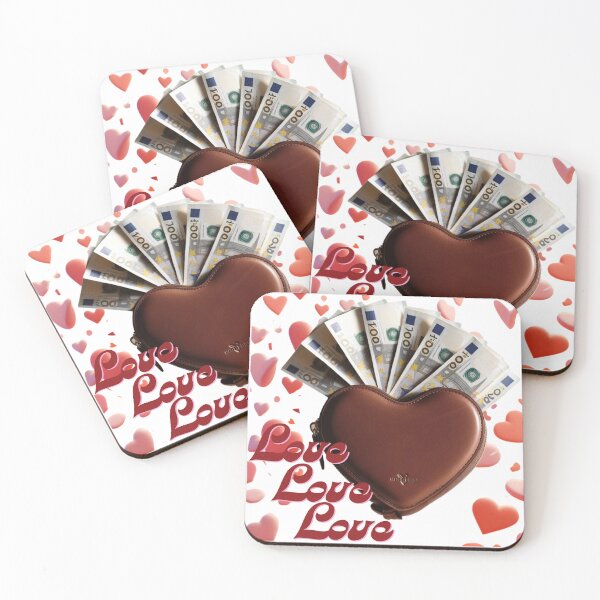 Item preview, Love and money - heart wallet with cash designed and sold by W-McSapa.