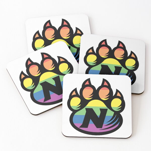 Item preview, NW Bearcat Paw - Pastel Pride designed and sold by KayPolak Studios.