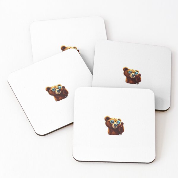 Item preview, Bear with broken sunglasses designed and sold by Kenji11.