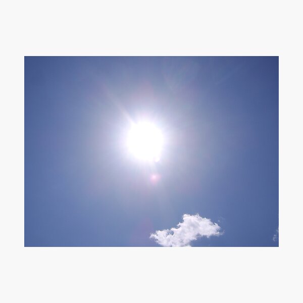 The Sun And Cloud Photographic Print
