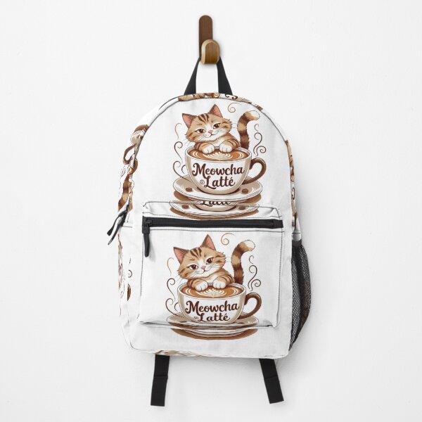 Item preview, Meowcha Latte – Cozy Cat & Coffee Art Design designed and sold by bannzy.