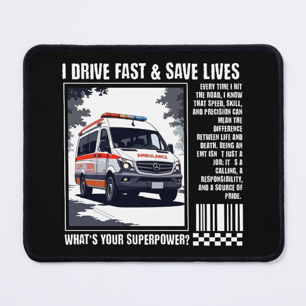 Item preview, EMT Ambulance Driver - I Drive Fast & Save Lives Paramedic designed and sold by BDLuck2021.