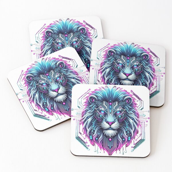 Item preview, Neon Cyber Lion designed and sold by Katze49.