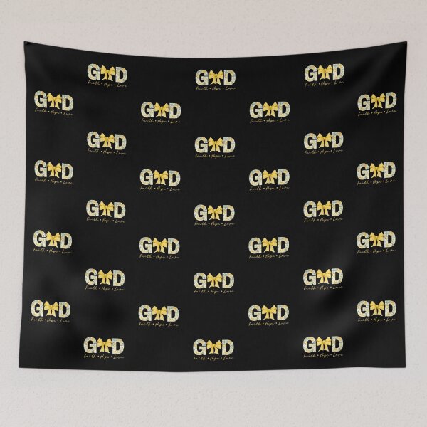 Item preview, God Is Good Yellow Bow designed and sold by Jesusandu2.