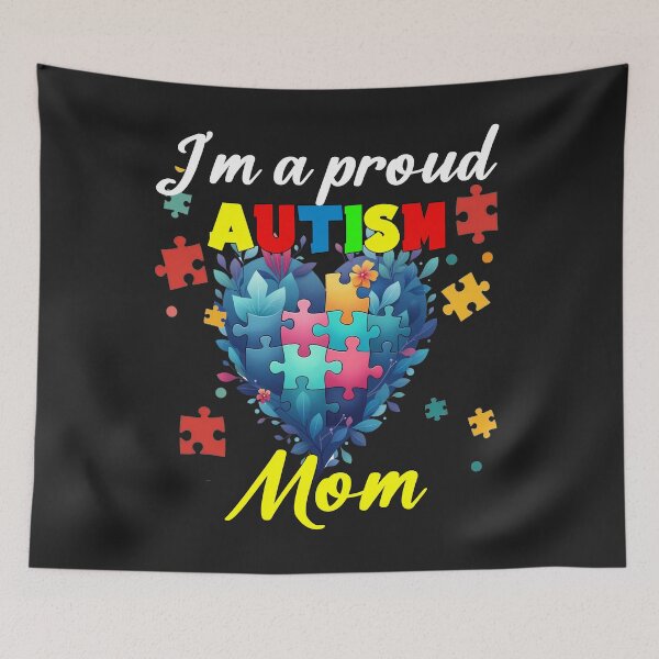 Item preview, I m proud Autism mom Awareness Acceptance Women Kid designed and sold by tazaino.