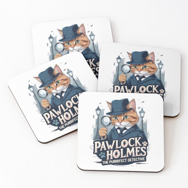 Item preview, Pawlock Holmes – The Purrfect Detective | Funny Cat Lover Design designed and sold by bannzy.