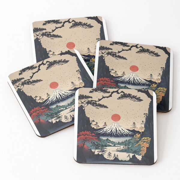 Item preview, Tranquil Sunrise – Traditional Japanese Ukiyo-e Landscape Art designed and sold by Fragy72.