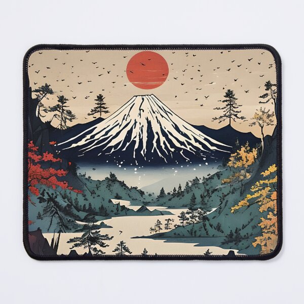 Item preview, Tranquil Sunrise – Traditional Japanese Ukiyo-e Landscape Art designed and sold by Fragy72.