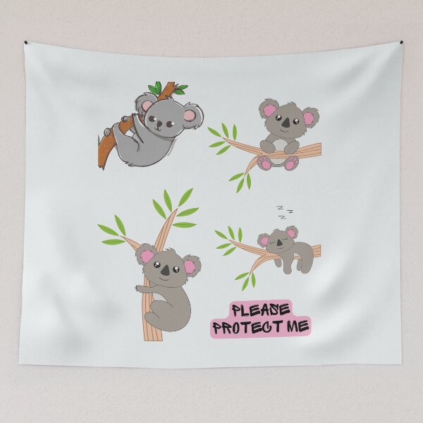 Item preview,   Save the Koalas Now &  Koala Cute Animal &  animal protection designed and sold by goodFather4ever.