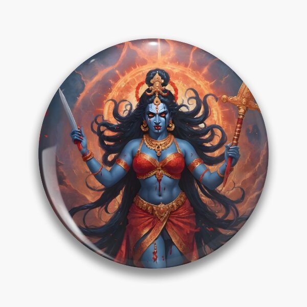 Item preview, Hindu Goddess Kali Fierce Mythological Art designed and sold by PrometheusStyle.
