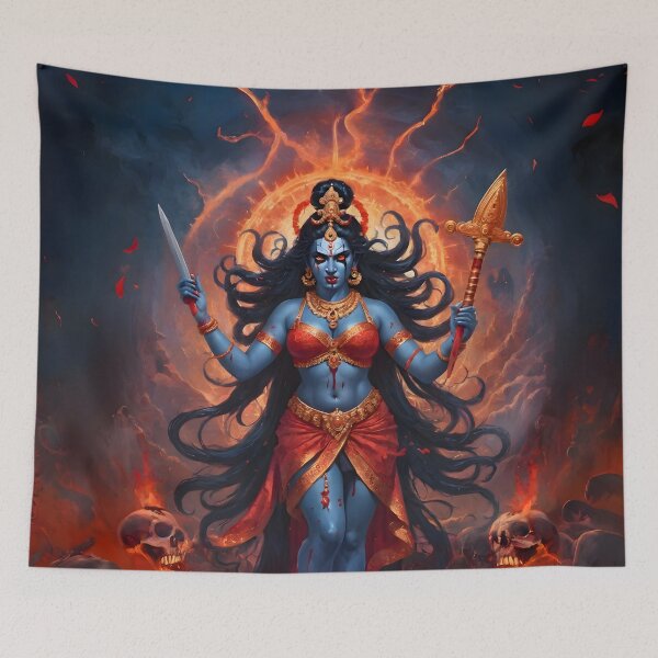 Item preview, Hindu Goddess Kali Fierce Mythological Art designed and sold by PrometheusStyle.