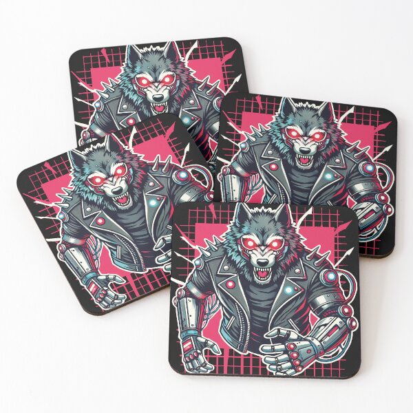 Item preview, Cyber Wolf designed and sold by Hoof Crafted Studio.