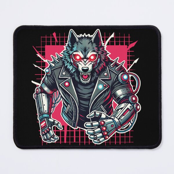 Item preview, Cyber Wolf designed and sold by Hoof Crafted Studio.