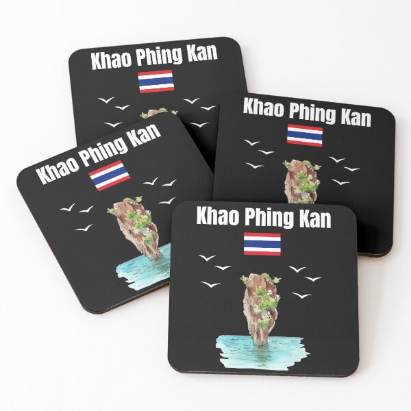 Item preview, Khao Phing Kan Island Thailand island souvenir Phuket Thai flag   designed and sold by Artstastic.