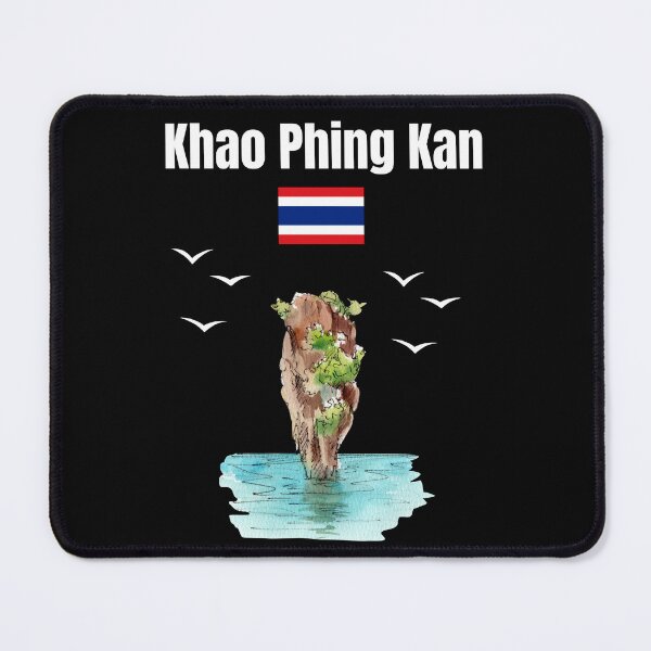 Item preview, Khao Phing Kan Island Thailand island souvenir Phuket Thai flag designed and sold by Artstastic.