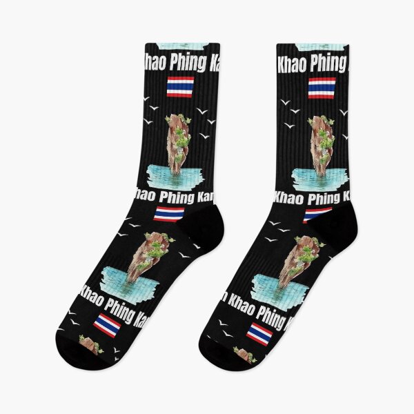 Item preview, Khao Phing Kan Island Thailand island souvenir Phuket Thai flag   designed and sold by Artstastic.