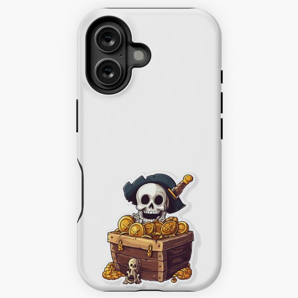 Item preview, Pirate Resting on Gold Treasure designed and sold by PixelbyV.