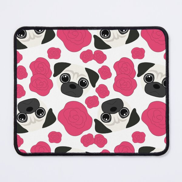Item preview, Pugs and Roses (Pattern Print) designed and sold by MoePark.