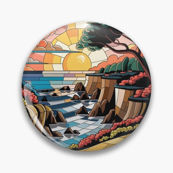 Item preview, abstract coastal landscape  designed and sold by artscreat.