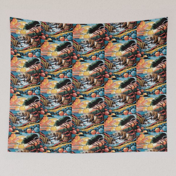 Item preview, abstract coastal landscape  designed and sold by artscreat.