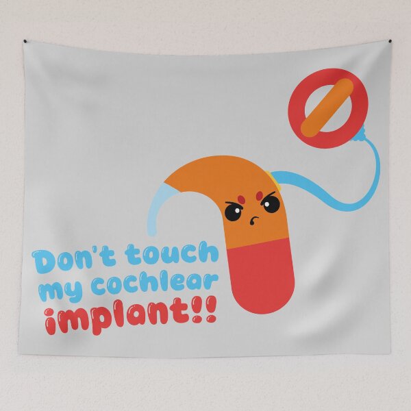 Item preview, DON'T TOUCH MY COCHLEAT IMPLANT designed and sold by PegasusDesign84.