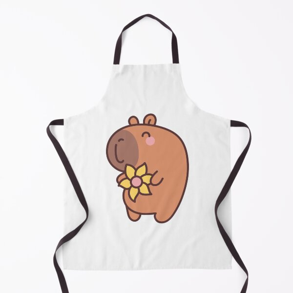 Item preview, Flowery Capybara: Kawaii Capybara Design with Flower for a Touch of Cuteness designed and sold by Polarisofficial.