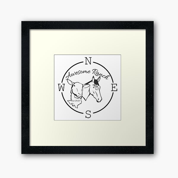 Item preview, Awesome Ranch Logo B/W designed and sold by TheAwesomeRanch.