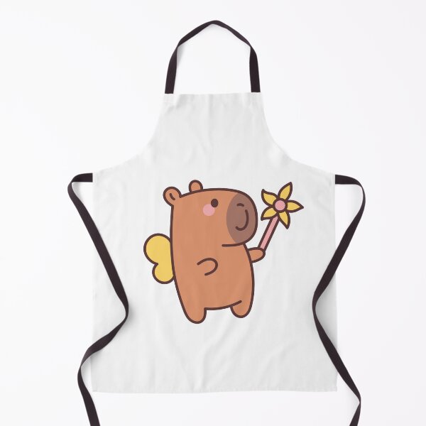 Item preview, Magic Capybara: Kawaii Capybara Design with Wings and Flower Wand for a Touch of Fantasy designed and sold by Polarisofficial.