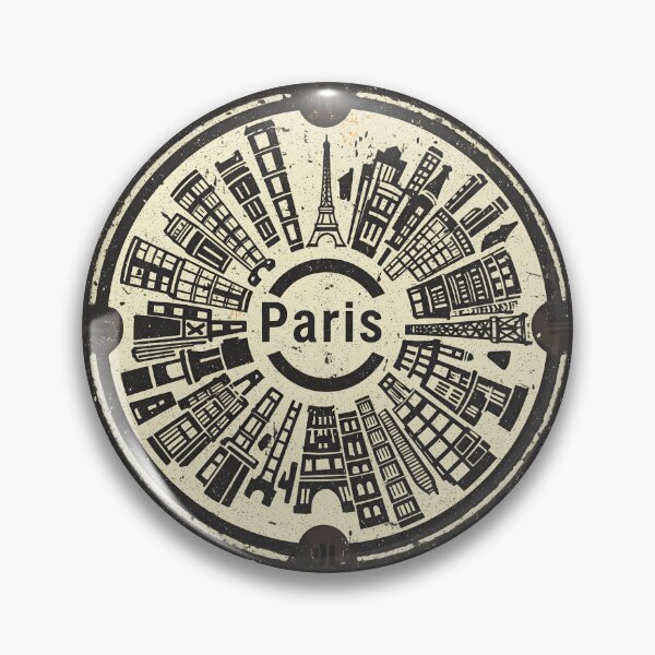 Item preview, Paris - Round manhole cover designed and sold by GraffitiLab.