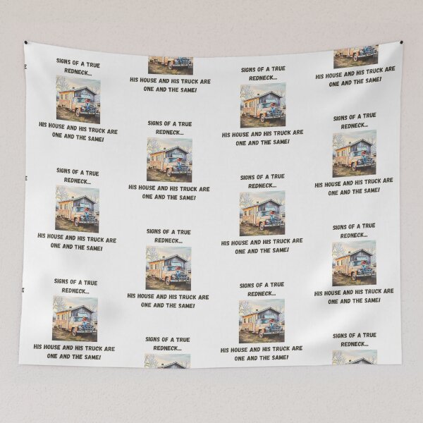 Item preview, Signs of a True Redneck: House Truck! Black Text designed and sold by LaughGraphics - Fun Graphics, Serious Laughs!.