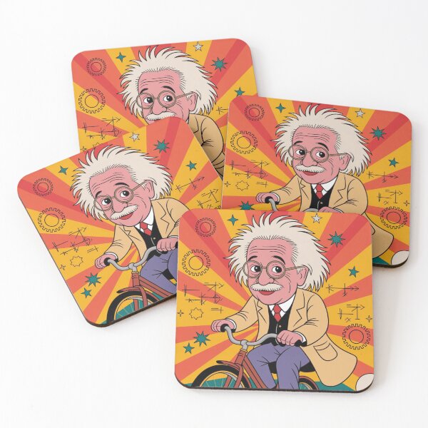 Item preview, albert einstein on bike designed and sold by martin max.