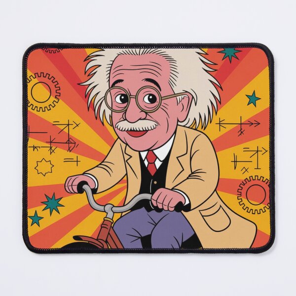 Item preview, albert einstein on bike designed and sold by martin max.