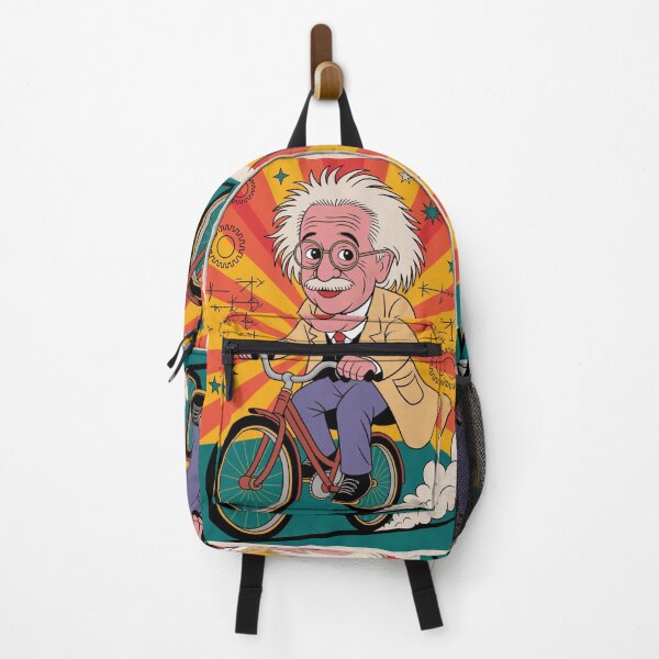 Item preview, albert einstein on bike designed and sold by martin max.