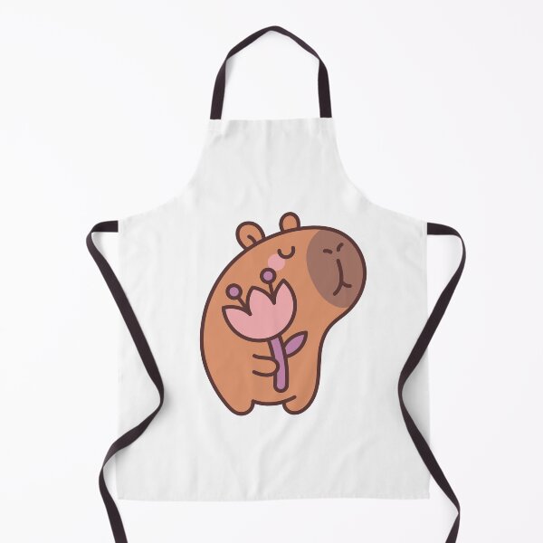 Item preview, Flowery Capybara: Kawaii Capybara Design with Flower for a Touch of Cuteness designed and sold by Polarisofficial.
