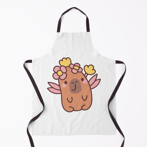 Item preview, Capybara with Flowery Wings: Kawaii Capybara Design with Wings and a Flower Crown for a Magical Touch designed and sold by Polarisofficial.