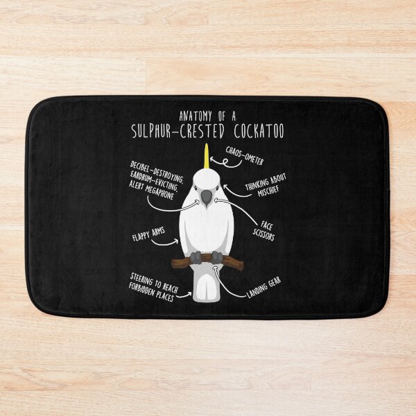Item preview, Sulphur-Crested Cockatoo Parrot Anatomy designed and sold by Clara Hollins.