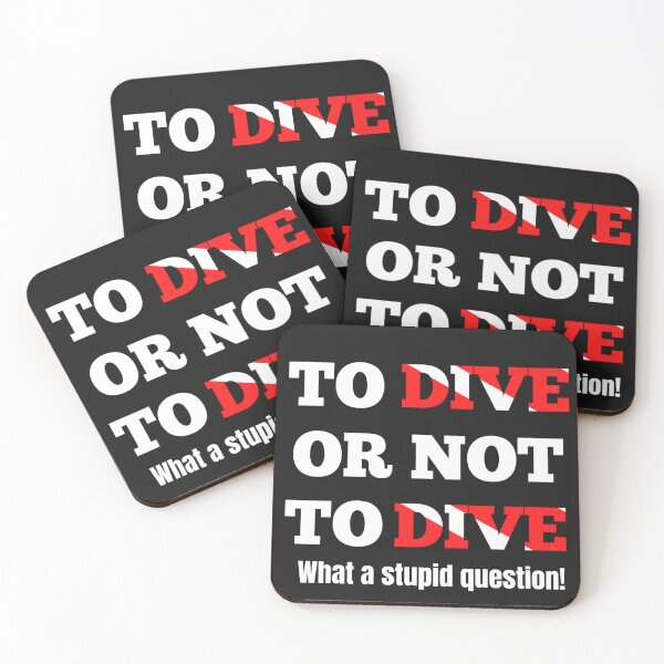 Item preview, To dive or not to dive. Gift for a diver. Funny quote. designed and sold by Peycer.
