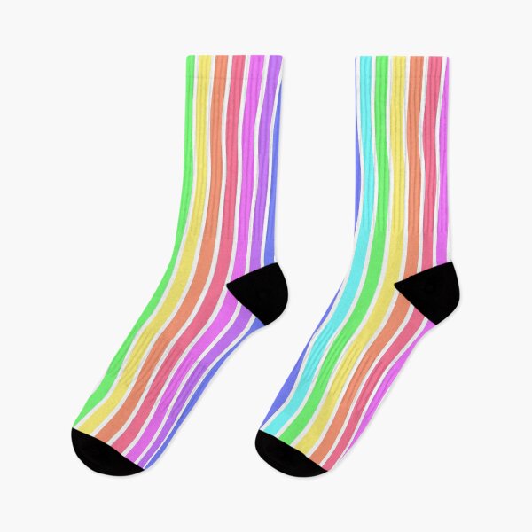 Item preview, Vertical Rainbow and White Stripes designed and sold by BeJolley.