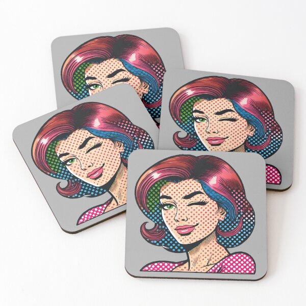 Item preview, Lichtenstein-Inspired Pop Art Print designed and sold by PinUpPizzazz.
