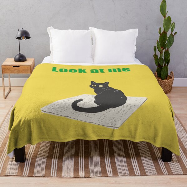 Item preview, Humorous cat art : Look at me Yellow version designed and sold by TheGrandLordCat.