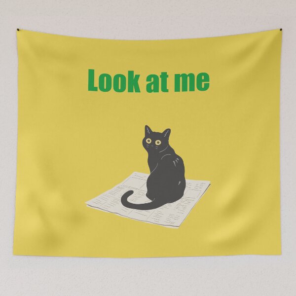 Item preview, Humorous cat art : Look at me Yellow version designed and sold by TheGrandLordCat.