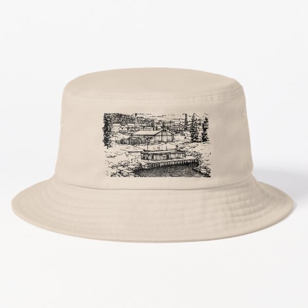 Vista previa del artículo con la obra «Salt's Neck - Arte vintage de un pueblo fronterizo inspirado en Lumon», diseñado y vendido por Hello-FUBAR.