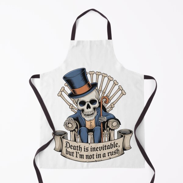 Item preview, Death is Inevitable Funny Skeleton On a Throne designed and sold by Bliss Find And Design.