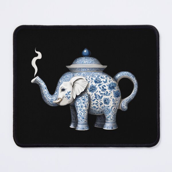 Item preview, Royal Delft Blue Elephant Teapot - Majestic and Ornate Ceramic designed and sold by UniversalFlair.