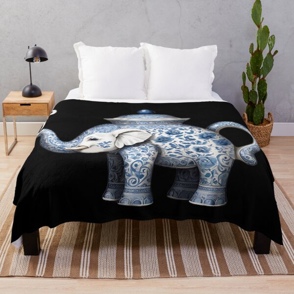 Artikelvorschau, Royal Delft Blue Elephant Teekanne – Majestätische und kunstvolle Keramik entworfen und verkauft von UniversalFlair.