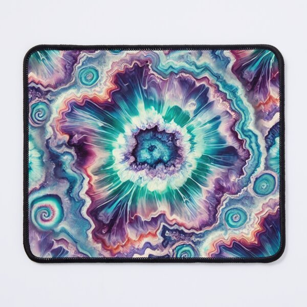 Item preview, Vibrant Geode Tie-Dye Swirl | Aesthetic Abstract Marble Art designed and sold by EmeryJH.