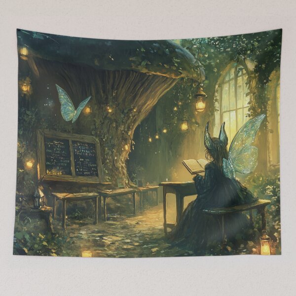 Item preview, The Enchanted Mushroom Academy: Where Fairies Learn Magic designed and sold by SporeandCanvas.