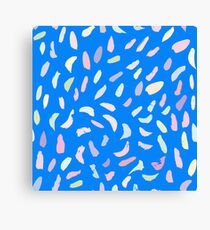 Splashes of pastel paint Canvas Print